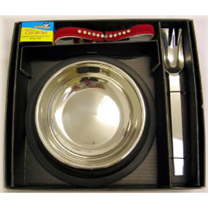 snugglesafe Lux Cat Dinner Set