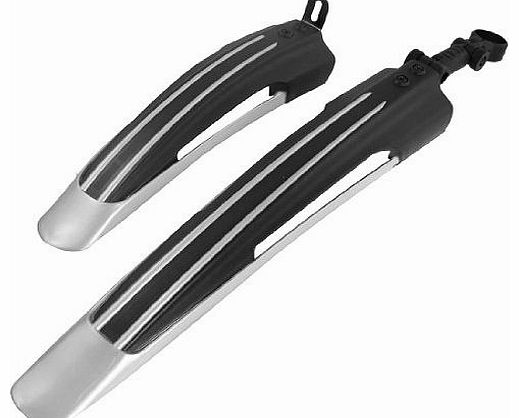 Bicycle Bike Mountain Road Front Rear Fender Mudguard Guard Black Gray