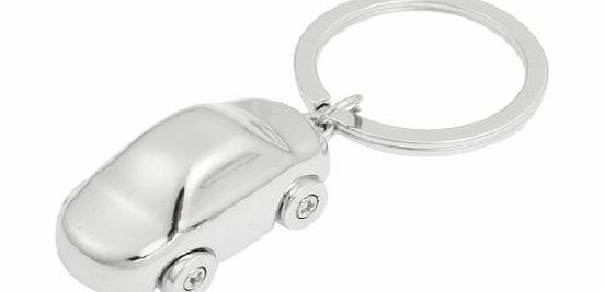 Sourcingmap Silver Tone Metal Car Pendant Split Ring Keyring Key Chain