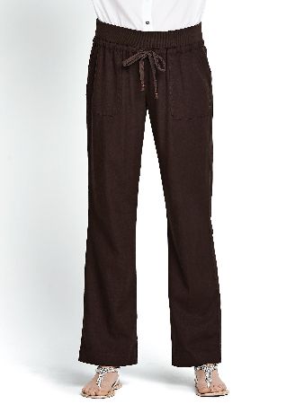 South Petite Linen Fashion Trouser