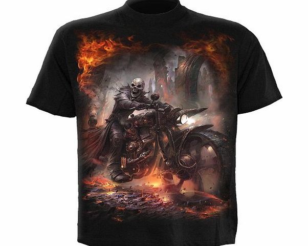 - Men - STEAM PUNK RIDER - T-Shirt Black - Medium