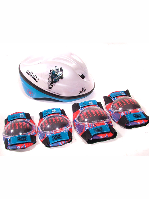 Clone Wars Helmet, Knee and Elbow Pads Strong Lightweight Bike