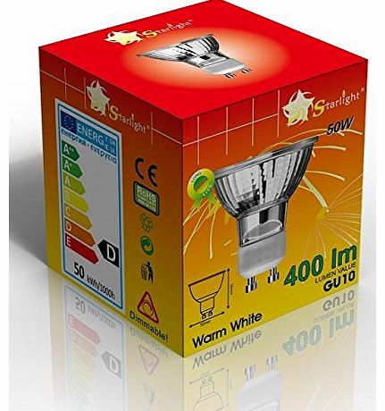 x 20 50w GU10 50w GU10 Halogen 220-240v Light Bulbs