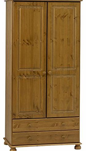 Richmond 2-Door 2-Drawer Wardrobe, Pine