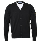 Black Button Fastening Cardigan