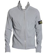 Grey Zip Cardigan with Concealed