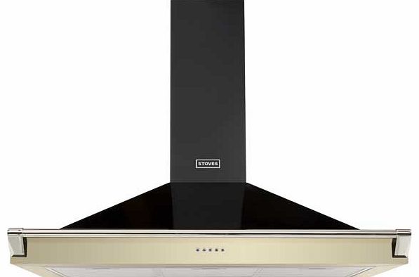 1000 RICH 100cm Cooker Hood - Cream