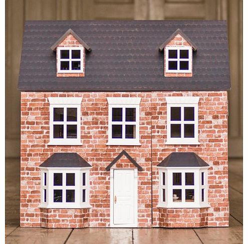 Brick Effect Wooden 3 Storey Victorian Dolls House Kit