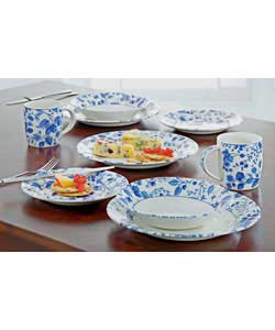 Summer Fruits 16 Piece Earthenware Dinner Set