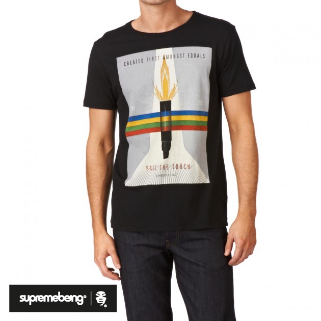 Mens Supremebeing Penna T-Shirt - Black