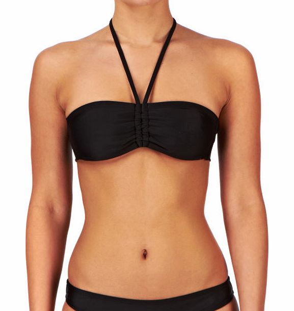 Womens Surfdome Kalami Bikini Top - True Black