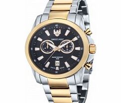 Swiss Eagle Mens Zermatt Two Tone Chronograph