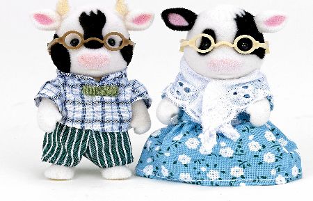 Friesan Cow Grandparents Set