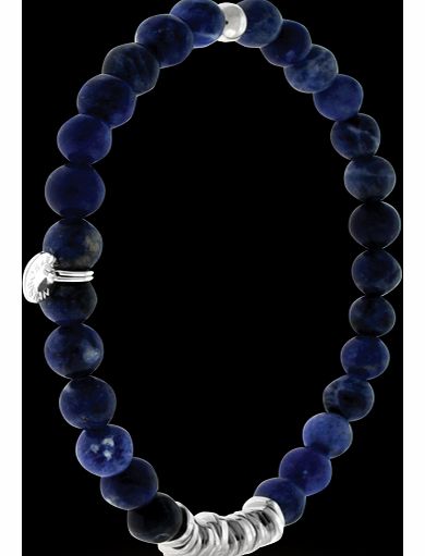 Mens Sodalite Bead Bracelet BL1044