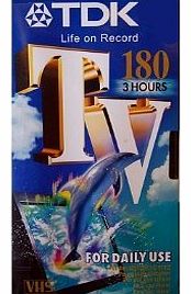 TDK TV E180 3 Hours VHS Video Tape E-180TVED