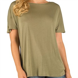 Womens Rifia Oversized T-Shirt Khaki