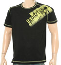 Black T-Shirt with Green Logo