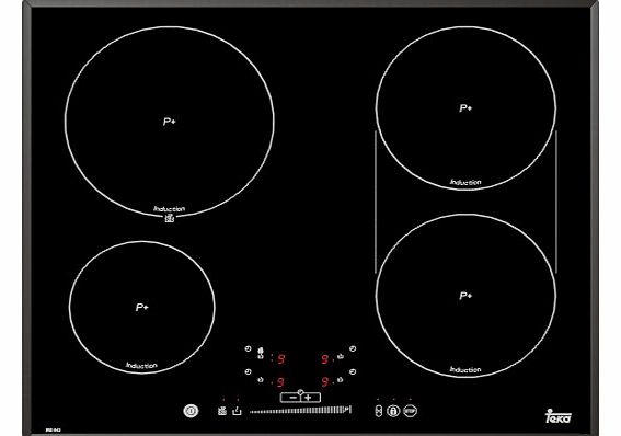 Irs 643 - Hob (Built-In Electric Induction, Glass, Sensor, Front, 1.1 M) Black