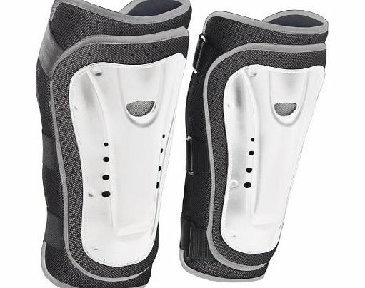 Tenn DH/BMX Padded Cycling Shin Guards White L/XL