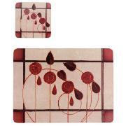 Art Deco 8 pack Placemat & Coaster