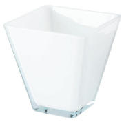 Conical Tank 15cm Vase White