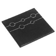 Tesco Faux Leather 4pk Coasters