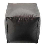 Tesco Faux Leather Bean Cube, Chocolate