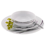 Flair 12 piece dinner set, purple