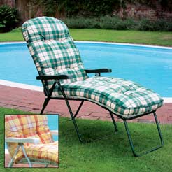 Tesco Green Sun Lounger