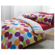 Painted Bright Spot Duvet Set Kingsize,