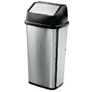 Stainless steel flip top bin 50L