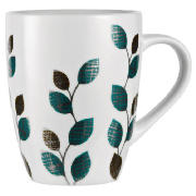 Tesco Textured Leaf Mug