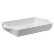 tesco white porcelain baking dish large