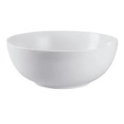 tesco white procelain salad bowl, twinpack