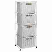 Tesco Wicker large 4 drawer tower