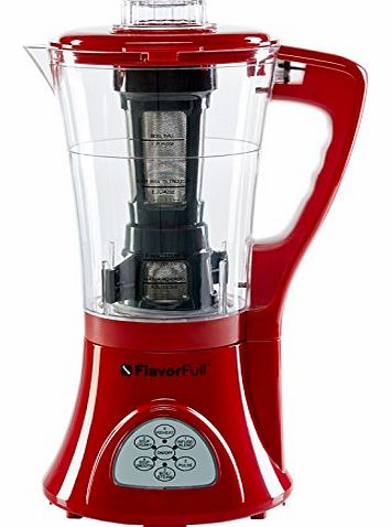 FlavorFull Flavor Flavour Full 3 in 1 Cooker Blender Juicer Food Multi Processor Smoothie Hot Cold Soup Maker Jug Mixer Liquidiser Chopper Grinder Steamer All In One Kitchen Appliance Flavour & Nu