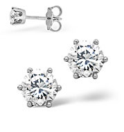 H/Si Mens Single Earrings 0.25CT Diamond 18KW