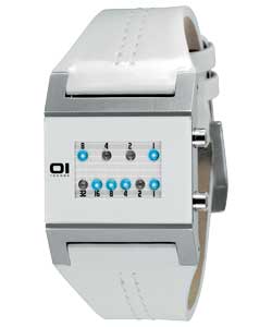 The One Kerala Trance Ladies White Binary Watch