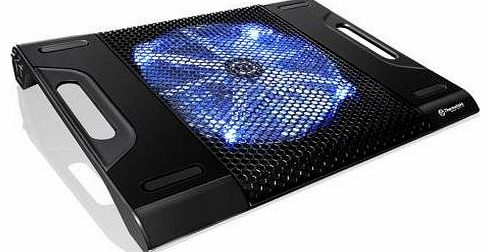 Massive 23 LX Notebook Cooler 23cm Blue LED 10-17 Notebook 2 x USB