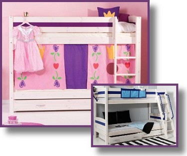 Simple Whitewash Bunk Bed