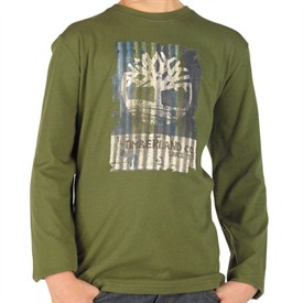 Junior Long Sleeve T-Shirt Khaki