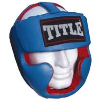 Title Full Face Spar Headguard Senior