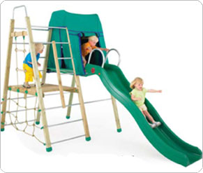 Forest Wooden Climbing Frame Set