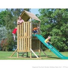 Kingswood Top Deck Wooden Climbing Frame Set 1 - TP Toys