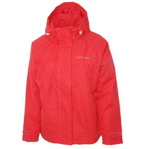 Ladies Trespass Sphere Rain Jacket. Coral