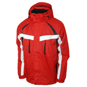 Mens Trespass Abbot Rain Jacket. Scarlet