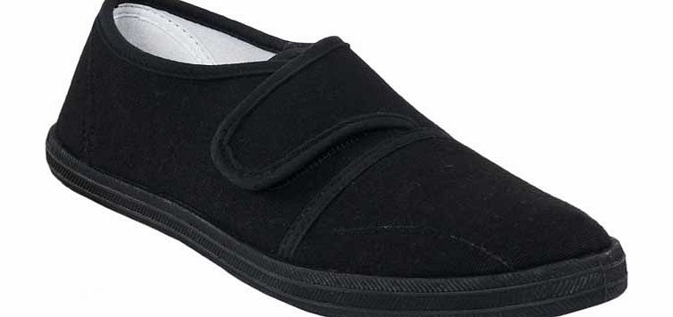 Unisex Black Gym Hero Plimsolls - Size 11