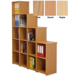 ExtraTall Half Bookcase Beech