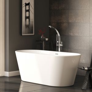 Barton 1640mm Freestanding Bath With Waste