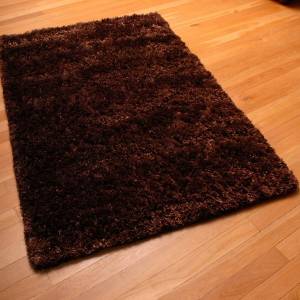 Brighton Chocolate Shaggy Rug